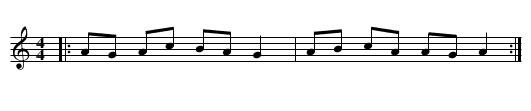 Suite de Loudéac - staff notation