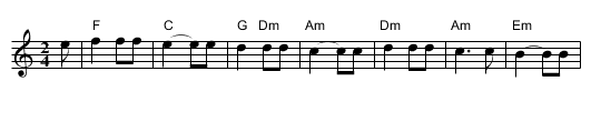 Sulam Yacov - staff notation