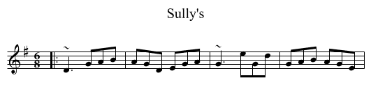 Sully's - staff notation