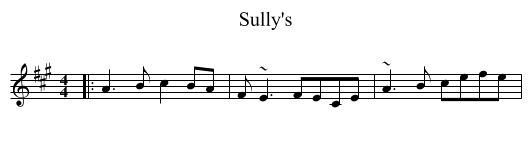 Sully's - staff notation