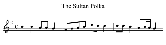 Sultan Polka, The - staff notation
