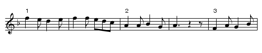 Summer is icumen in - staff notation