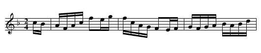 Summer Vacation Reel - staff notation