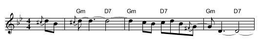 Summertime with chords - staff notation