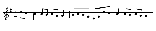 Sunday Bells - staff notation