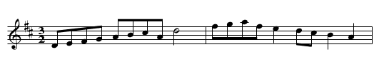 Sunderland Hornpipe - staff notation