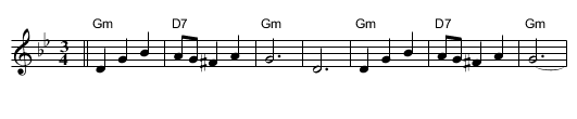 Sunrise, Sunset - staff notation
