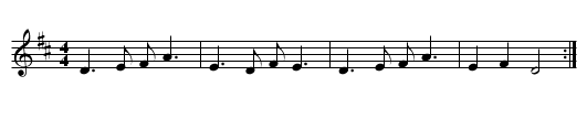Suo Gan - staff notation