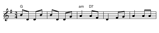 Supstycke - staff notation