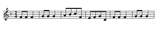 Sur le pont d'Avignon - staff notation