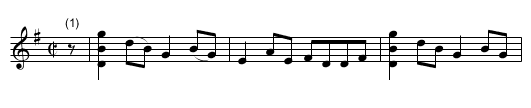 Surrender of Toulon. JBut.598, The - staff notation