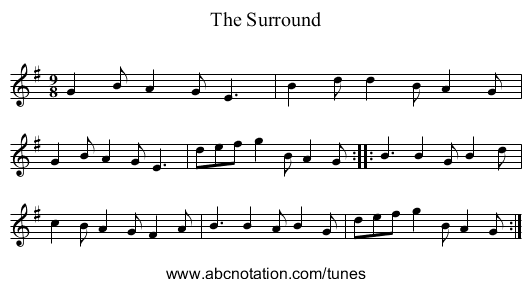 Surround, The - staff notation