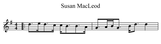 Susan MacLeod - staff notation