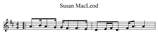 Susan MacLeod - staff notation