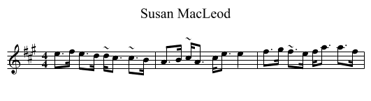 Susan MacLeod - staff notation