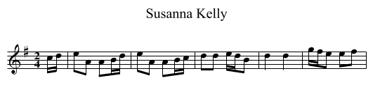 Susanna Kelly - staff notation