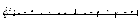 Susannah Clargy - staff notation