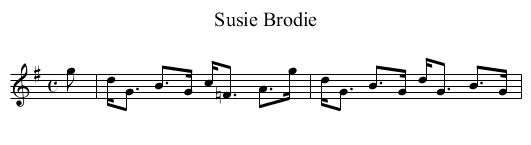 Susie Brodie - staff notation