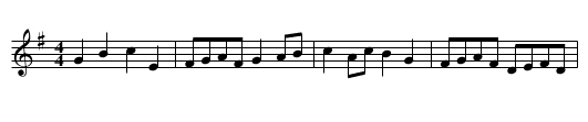 Susie Go Lightly - staff notation