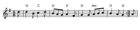 Sussex Carol - staff notation