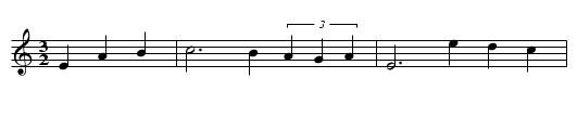 Sussex carol - staff notation