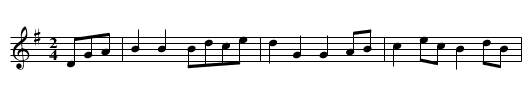 Sussex Polka - staff notation