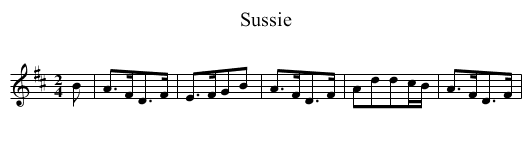 Sussie - staff notation