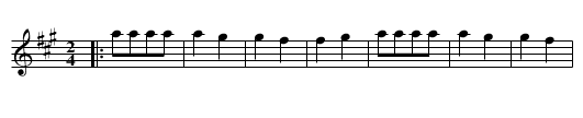 Susu Mile - staff notation