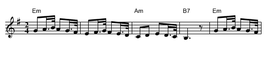 Suutarin Tytar  (Cobbler's daughter) - staff notation