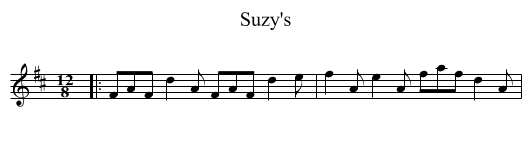 Suzy's - staff notation