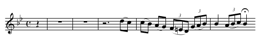Sv. Ps. 63 - staff notation