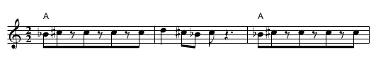 Svadbeni Cocek - staff notation