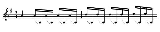 Svanpolska från Gotland - staff notation
