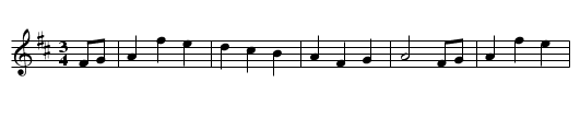 Svensk Anna's Vals - staff notation