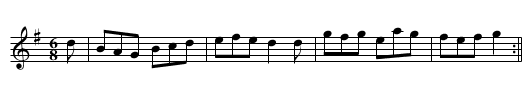 Swaggering Bonny - Kirtlington - staff notation