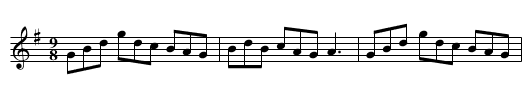 Swaggering Jig, The - staff notation