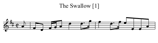 Swallow [1], The - staff notation