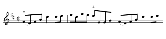 Swallow Sloop of War -- Reel - staff notation