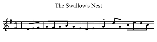 Swallow's Nest, The  - staff notation