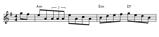 Swallow's Tail, The  - staff notation