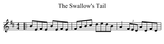 Swallow's Tail, The  - staff notation