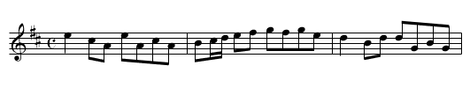 Swallow’s Tail, The - staff notation