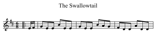 Swallowtail, The  - staff notation