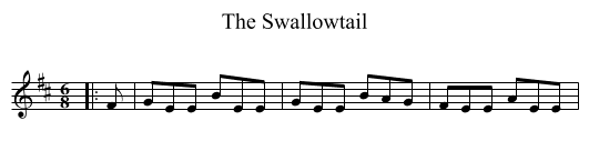Swallowtail, The  - staff notation