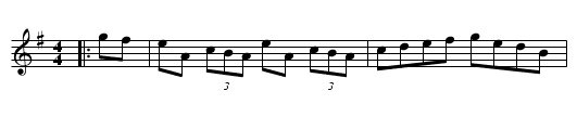 Swallowtail - staff notation