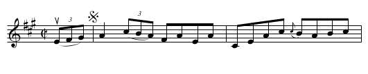SWAMP ANGEL HORNPIPE - staff notation
