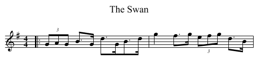 Swan, The  - staff notation