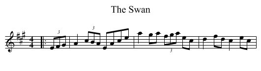 Swan, The  - staff notation