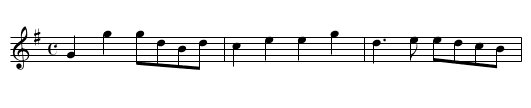 Swansea Hornpipe [1] - staff notation