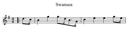 Swansea - staff notation